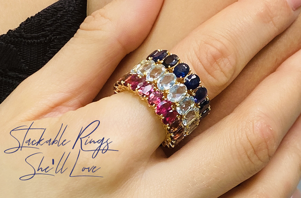 Stackable Rings She'll Love