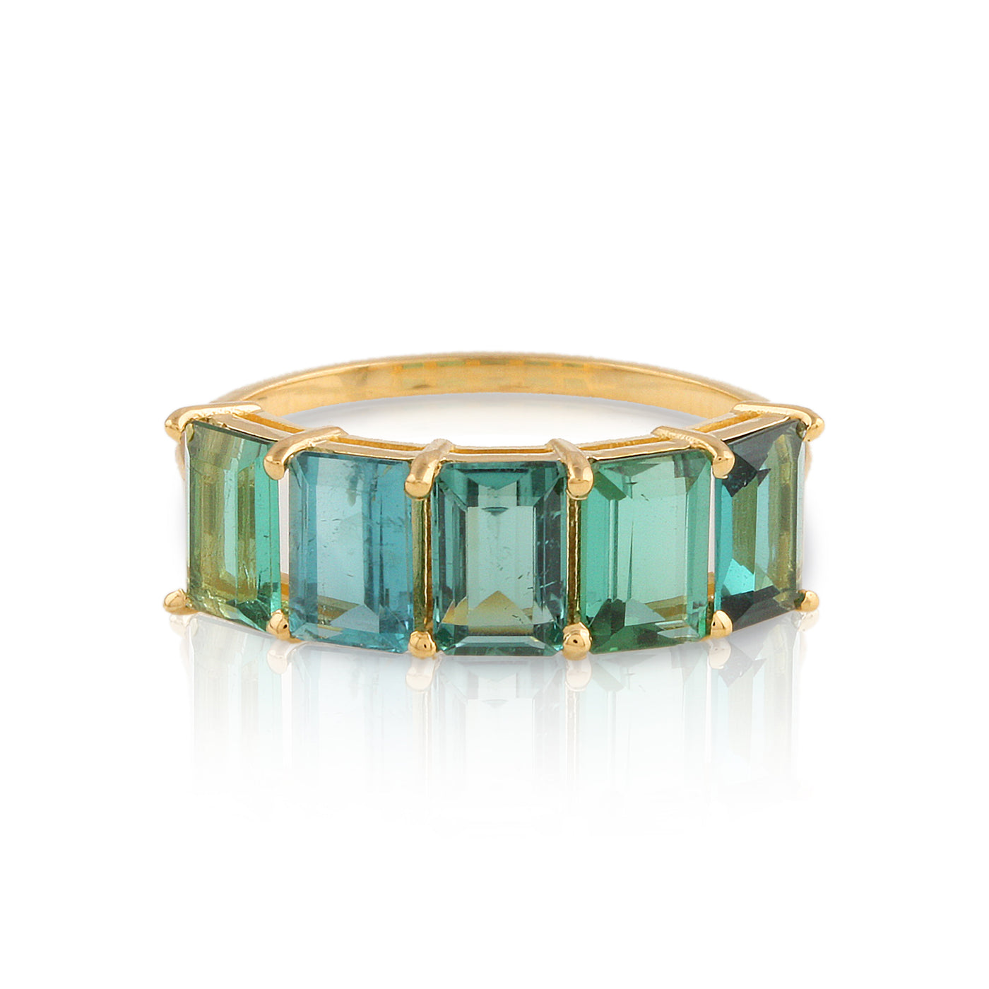 18K Gold Green Tourmaline Ring – Tresor Collection