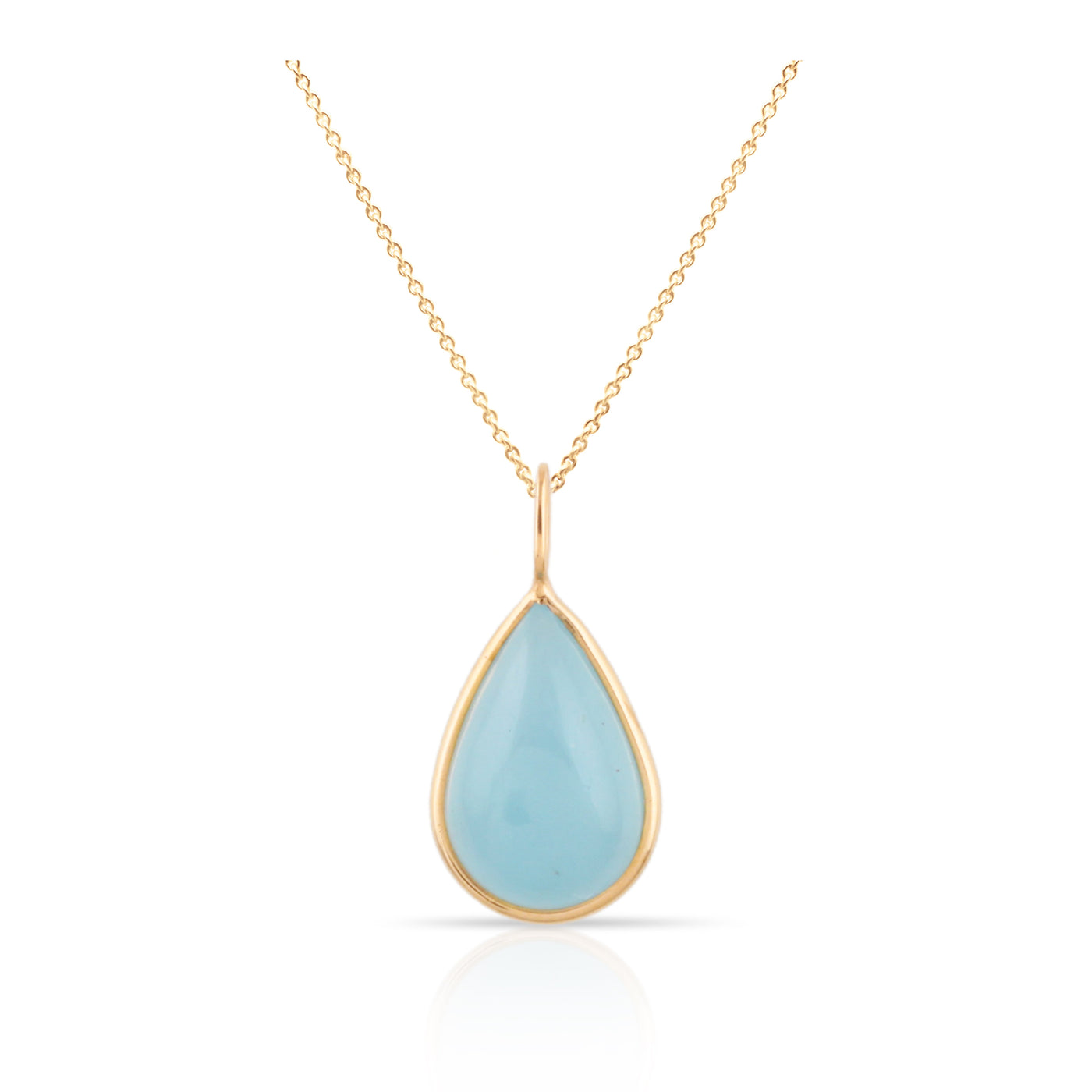 18K Gold Aquamarine Pendant by Tresor Collection