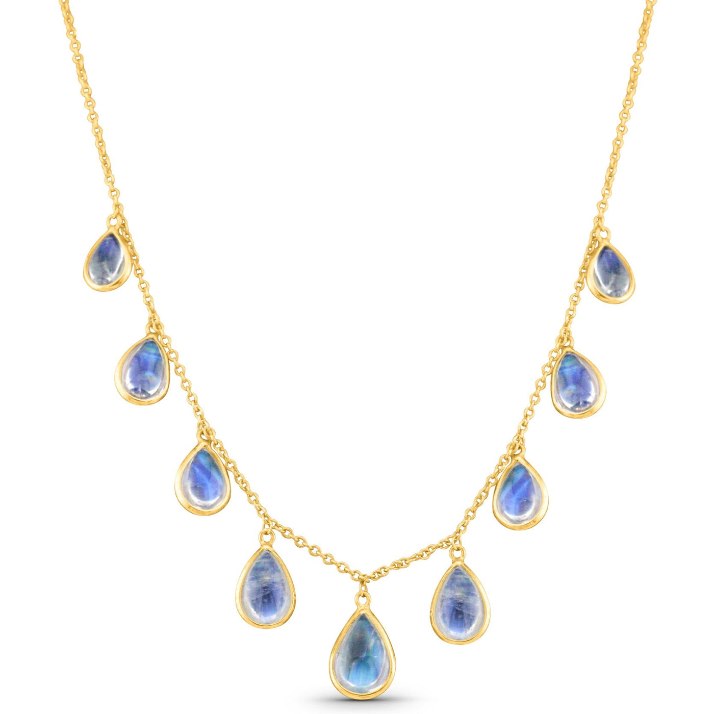 Minimalist Moonstone Necklace in 18K Gold – Femizon
