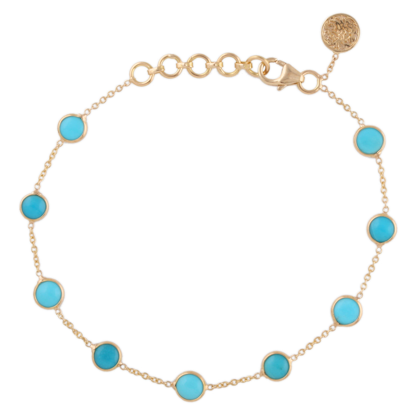 18K Gold Turquoise Bracelet – Tresor Collection
