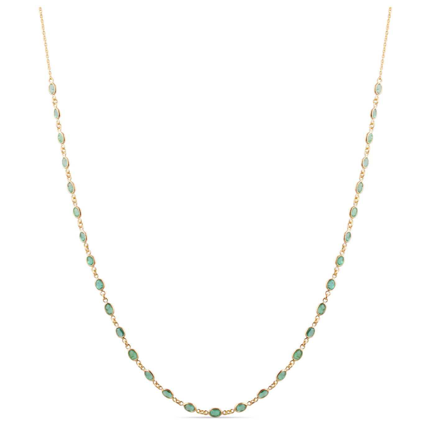 18K Gold Emerald Necklace – Tresor Collection