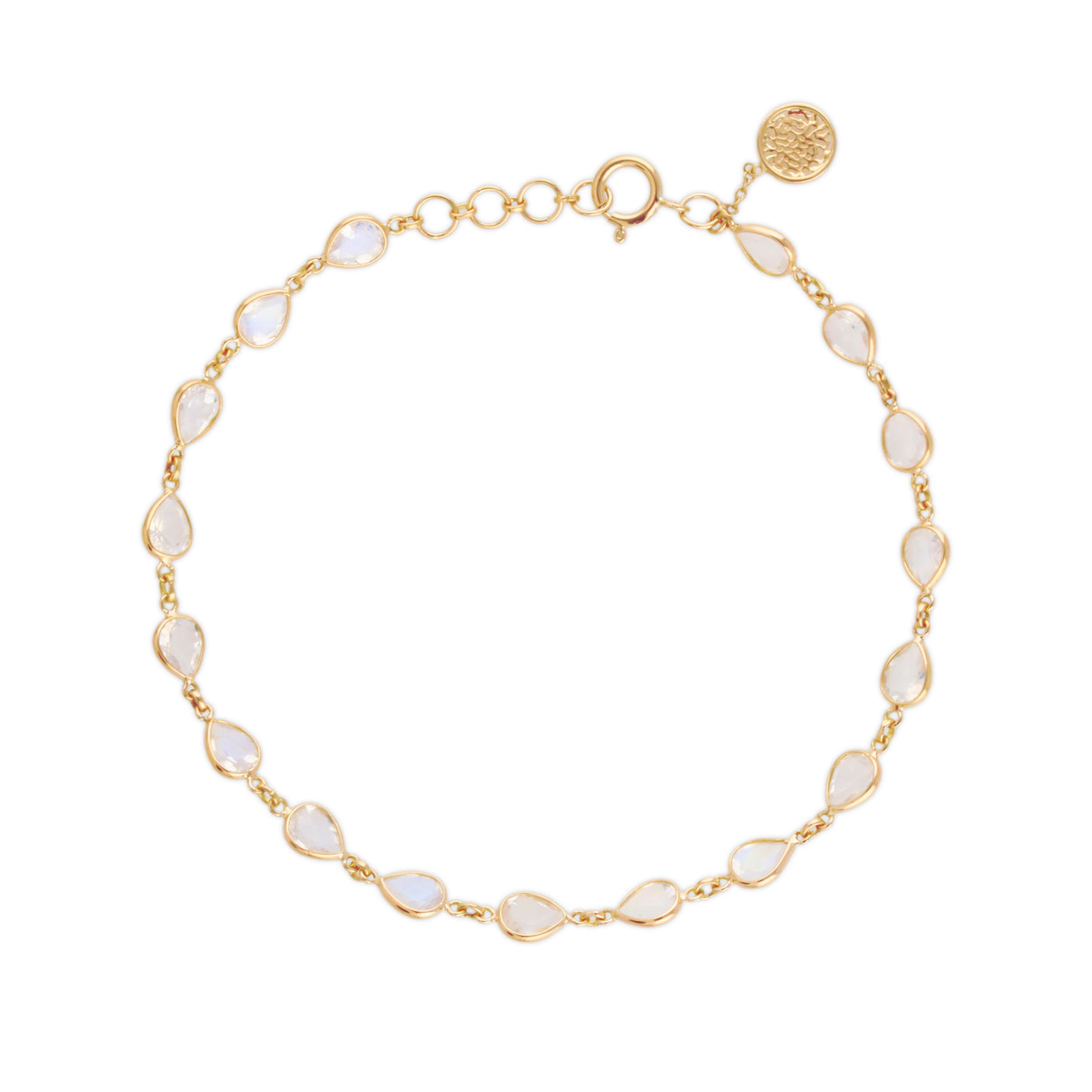 Gemstone Pear shape Bracelet In 18K Yellow Gold