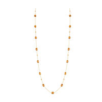 18K Gold Citrine Necklace by Tresor Collection