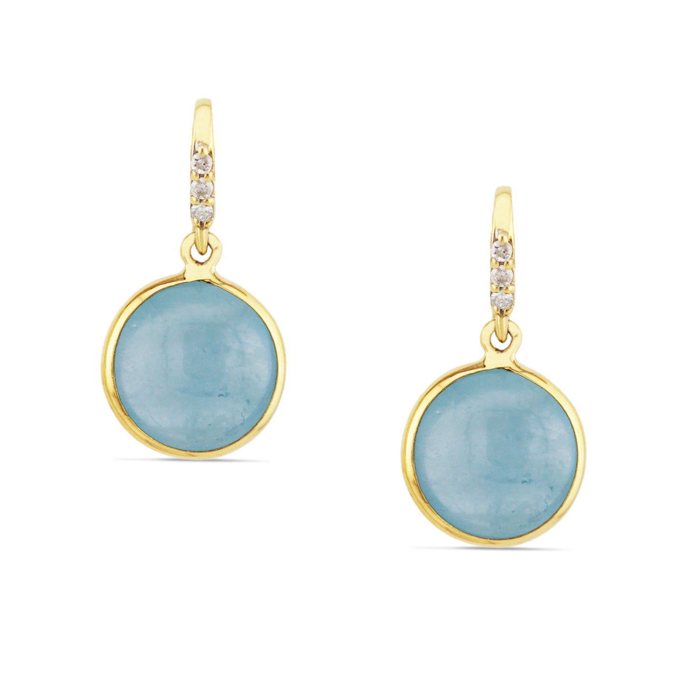 Gemstone & Diamond Earring In 18K Yellow Gold