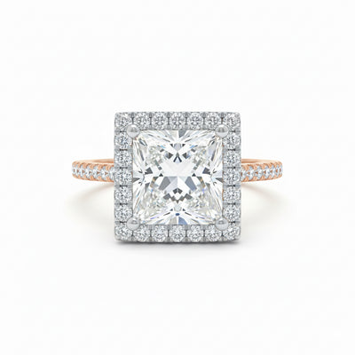 18K Rose Gold Princess Cut Diamond Ring – Designer Fine Jewelry by Tresor Collection