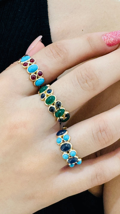 Gemstone Ring In 18K Yellow Gold