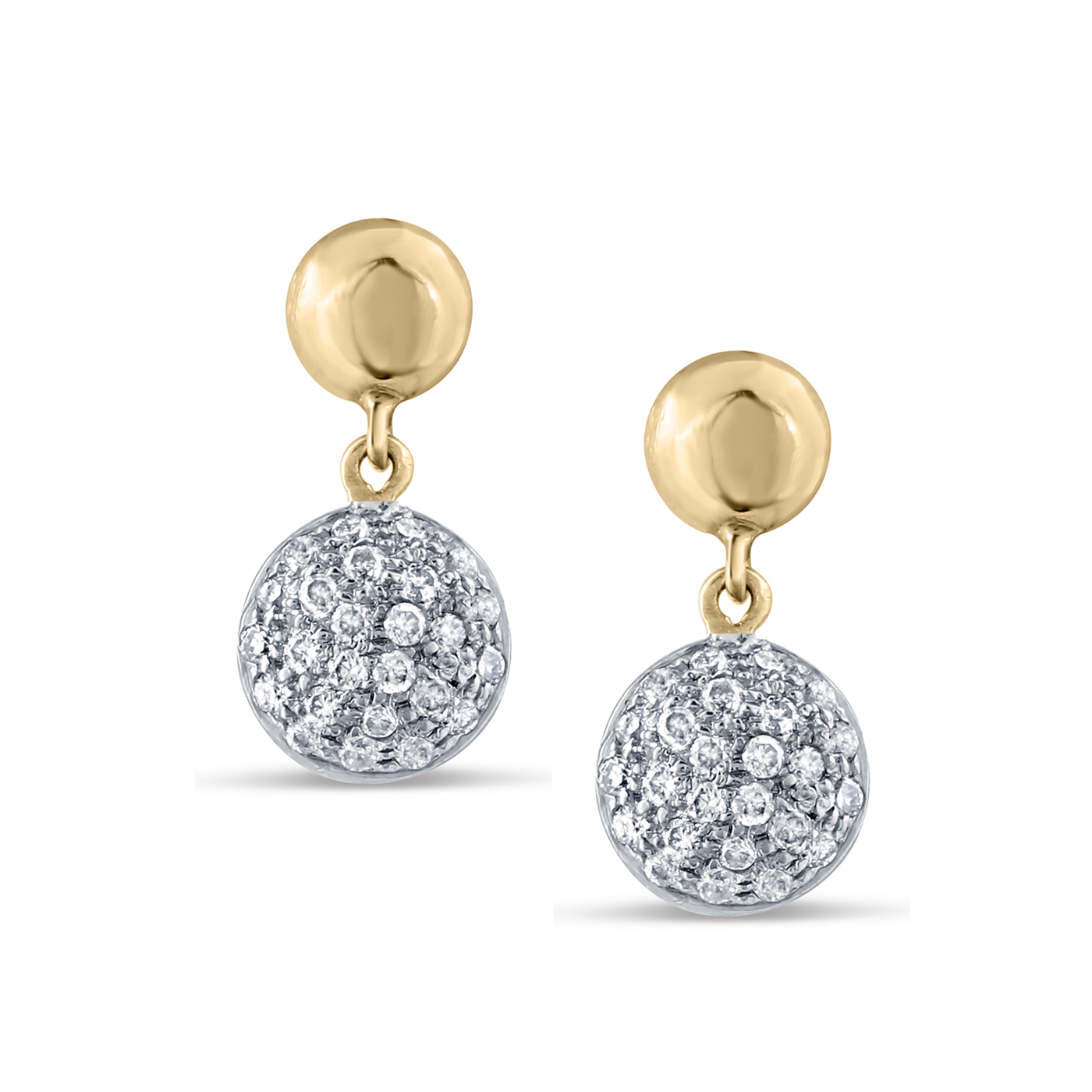 18K Gold Diamond Earrings