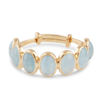 Gemstone Oval Ring In 18K Yellow Gold - Tresor Collection