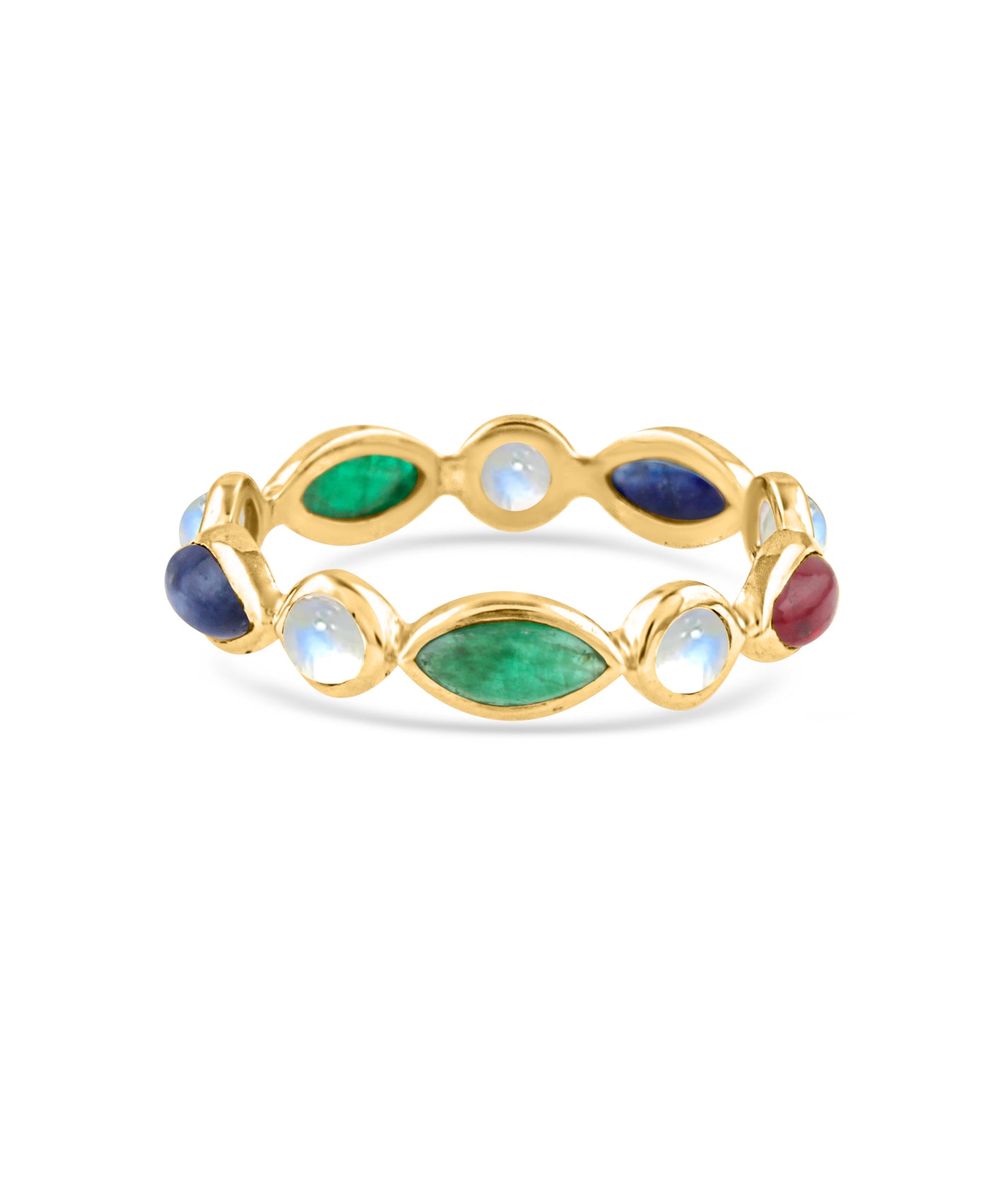 Gemstone Ring In 18K Yellow Gold