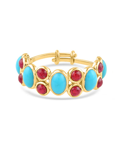 Gemstone Ring In 18K Yellow Gold
