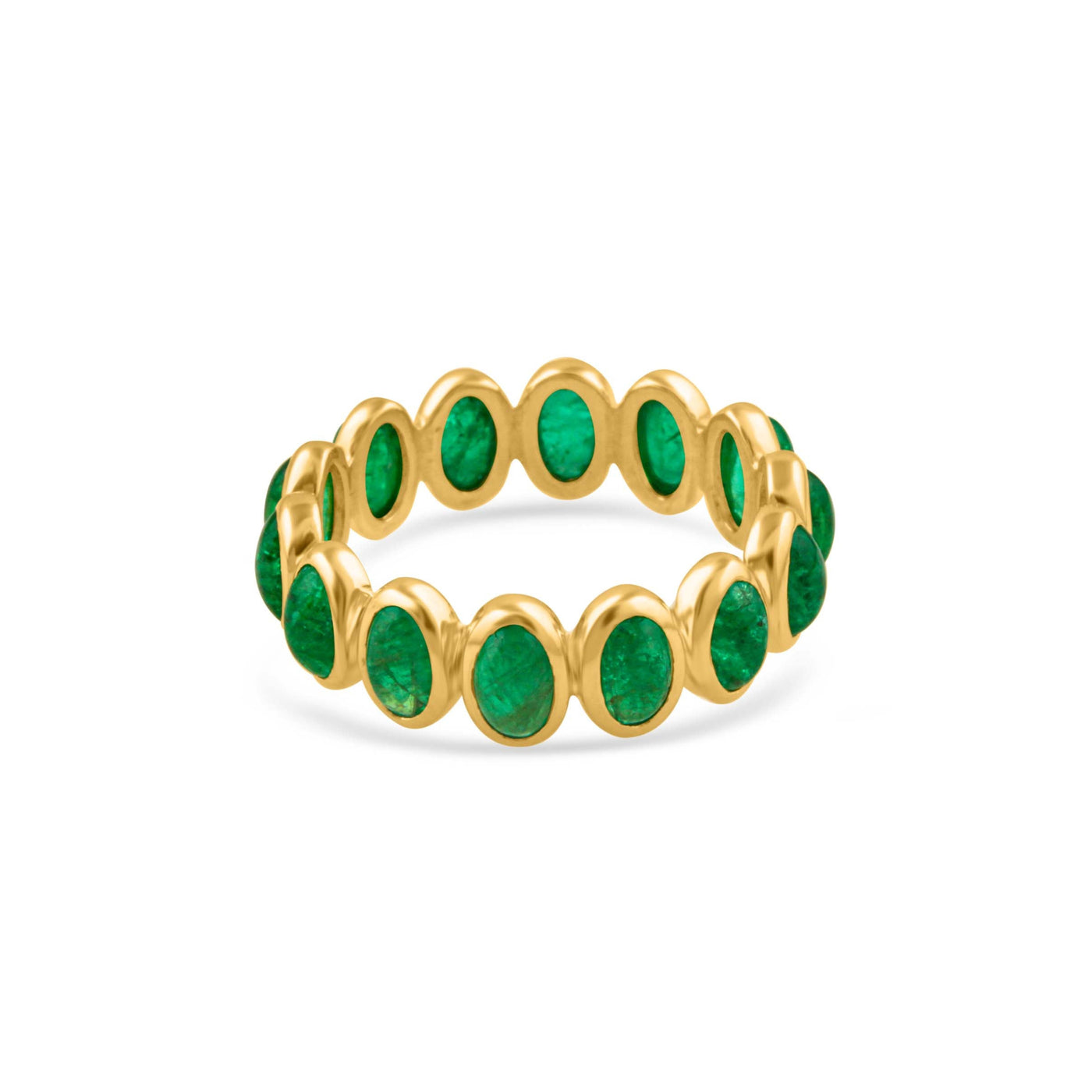 Emerald Eternity Ring – Tresor Collection, Elegant 18k gold eternity ring with vibrant green emerald gemstones from the Tresor Collection, Best Emerald Ring, bestgold ring, Miami, USA, Miami Florida, Tresor Collection, Emerald Ring
