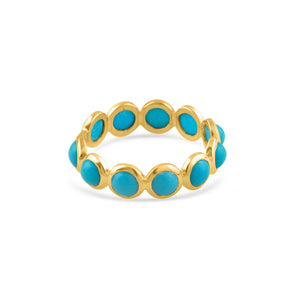 18K Yellow Gold Turquoise Ring – Luxury Fine Jewelry | Tresor Collection