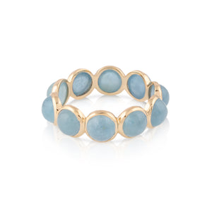 Gemstone Round Ring In 18K Yellow Gold - Tresor Collection