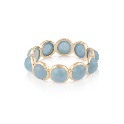 Gemstone Round Ring In 18K Yellow Gold - Tresor Collection