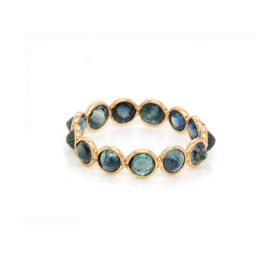 Gemstone Round Ring In 18K Yellow Gold