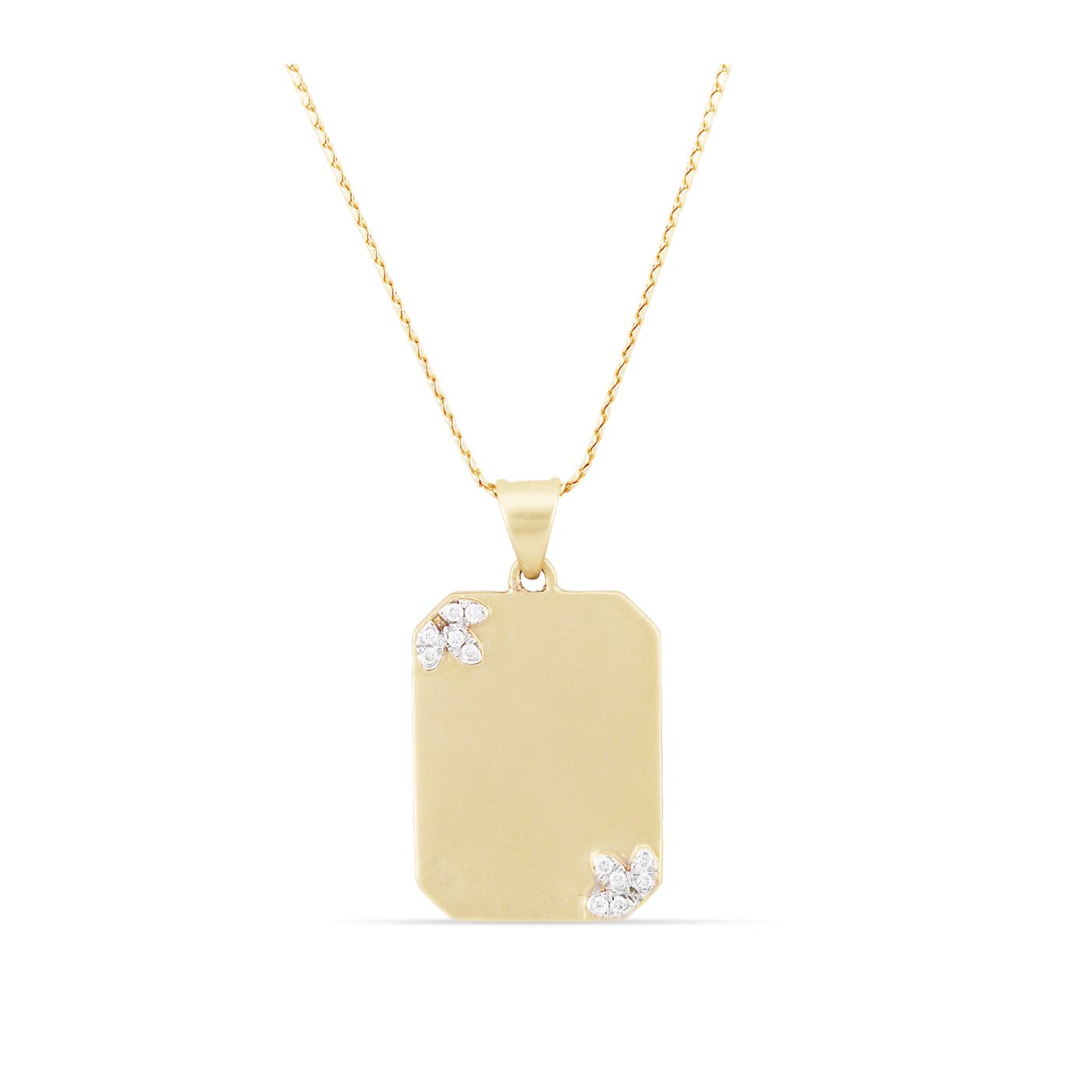 Diamond Pendant In 18K Yellow Gold