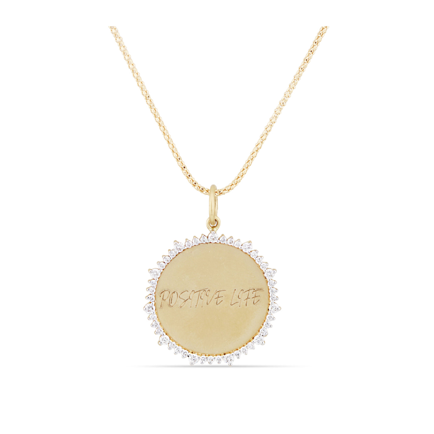 Diamond Pendant In 18K Yellow Gold