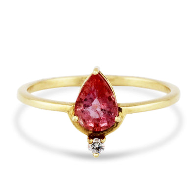 18K pear-shaped Sapphire & Diamond gold ring – luxury handcrafted jewelry OR22406SA-pink-tourmaline-ring-flatlay.jpg