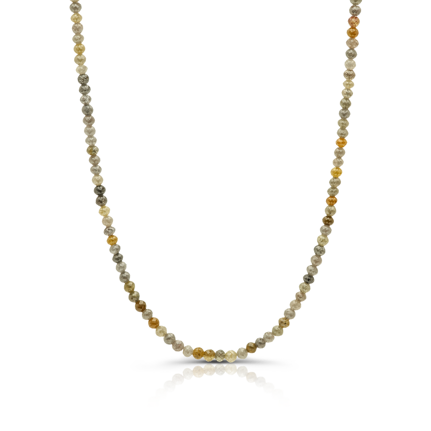 18K Yellow Gold Color Diamond Necklace by Tresor Collection
